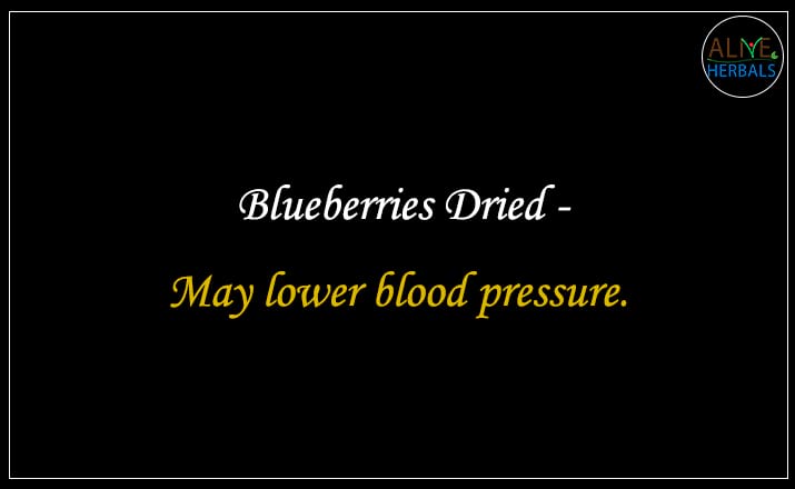 Blueberries Dried - Buy from the dried fruit shop