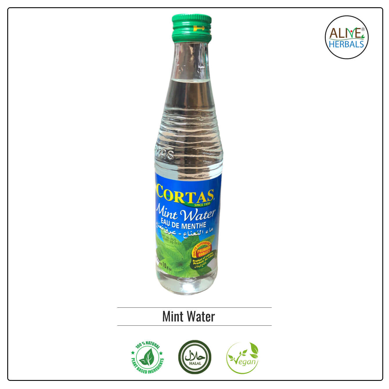 Mint Water - Cortas - Buy at Natural Food Store | Alive Herbals.