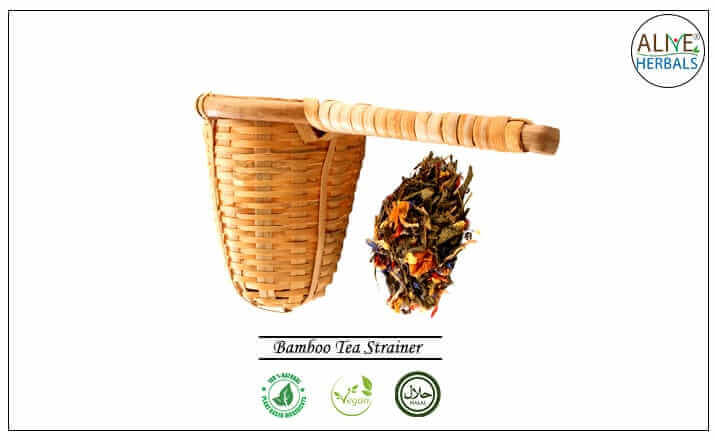Bamboo Tea Strainer - Buy at the Tea Store NYC - Alive Herbals.