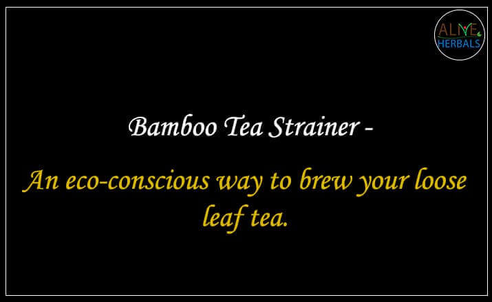 Bamboo Tea Strainer - Buy from the Tea Store Brooklyn