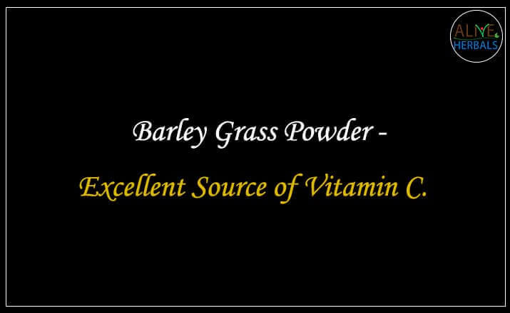 Barley Grass Powder - Buy from the online herbal store
