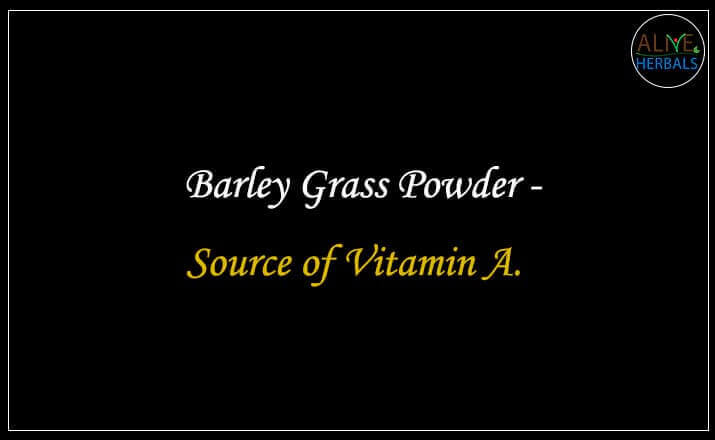 Barley Grass Powder - Buy from the natural health food store