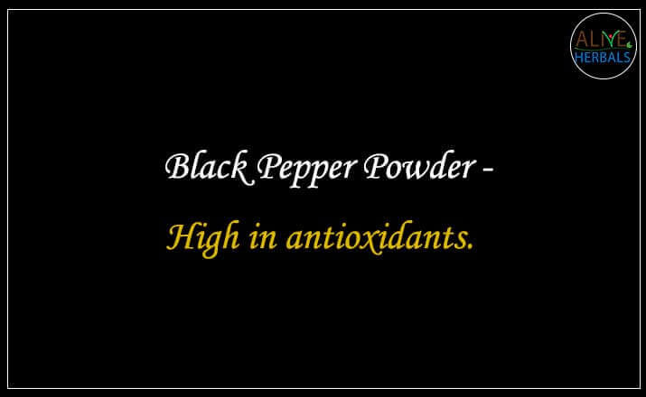 Black Pepper Powder - Buy at the Best Spice Store NYC - Alive Herbals.