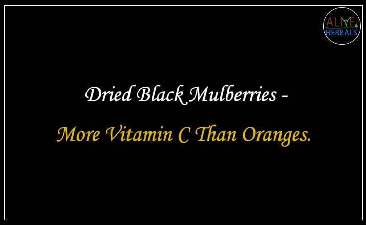 Dried Black Mulberries - Buy from the best dried fruits store