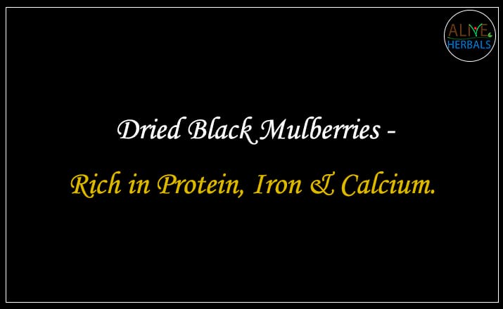 Dried Black Mulberries - Buy from dried fruits online store