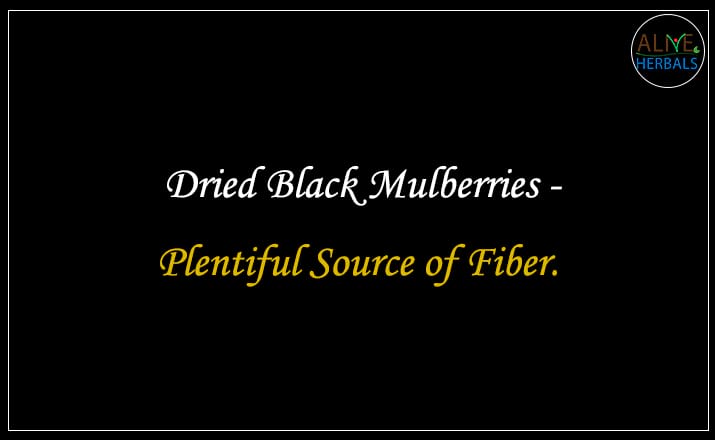 Dried Black Mulberries - Buy from the dried fruit shop