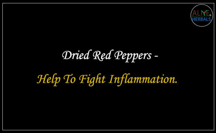 Dried Red Peppers - Buy at the Best Spice Store NYC - Alive Herbals.