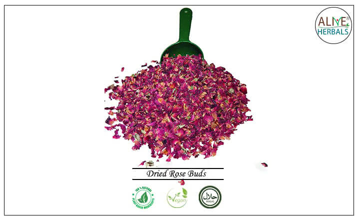 Rose Buds Dried (4oz), Rosebuds Infusion, Rosebuds Tea, Dried Rose Petals, Rose Tea, 100% Pure and Natural