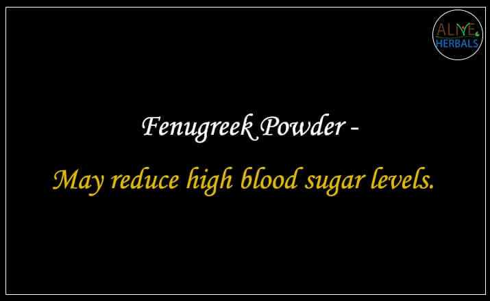 Fenugreek Powder - Buy from the online herbal store