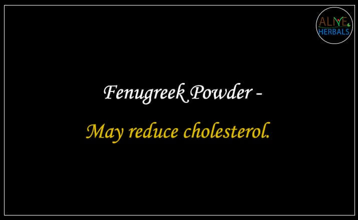 Fenugreek Powder - Buy from the natural health food store