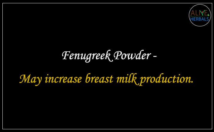 Fenugreek Powder - Buy from the natural herb store