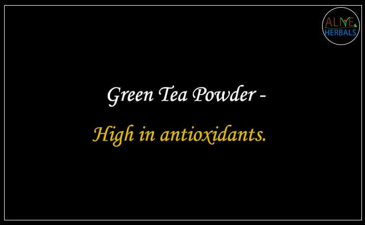 Green Tea Powder - Buy at the Best Tea Stores NYC - Alive Herbals.