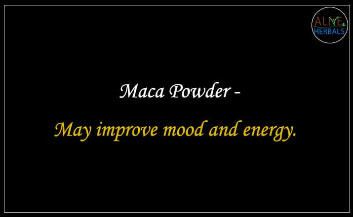 Maca Powder - Buy from the natural health food store