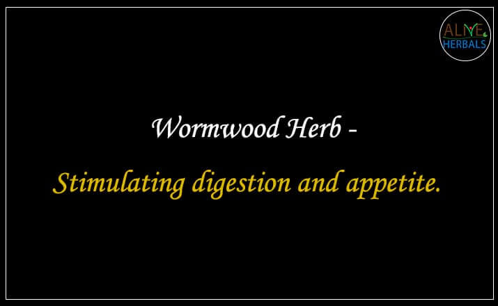 Wormwood Herb - Buy from the natural herb store