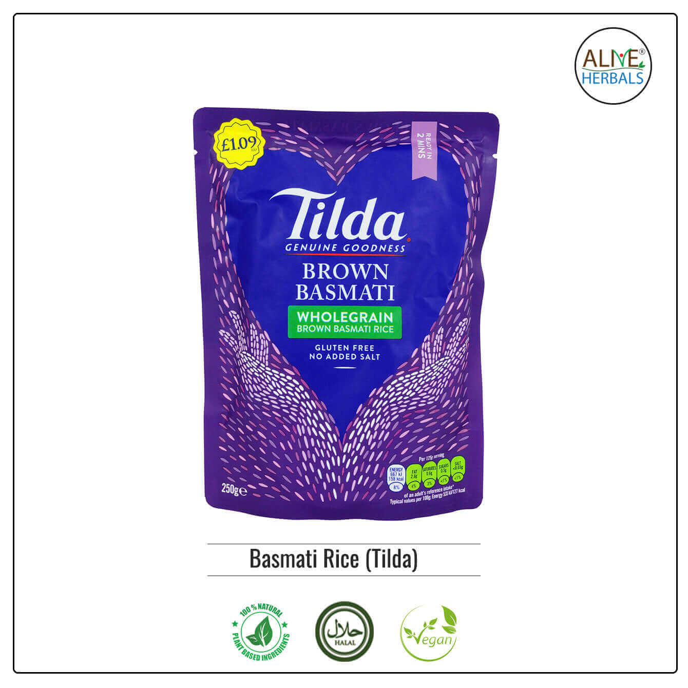 Tilda Basmati Rice - Shop at Natural Food Store | Alive Herbals.
