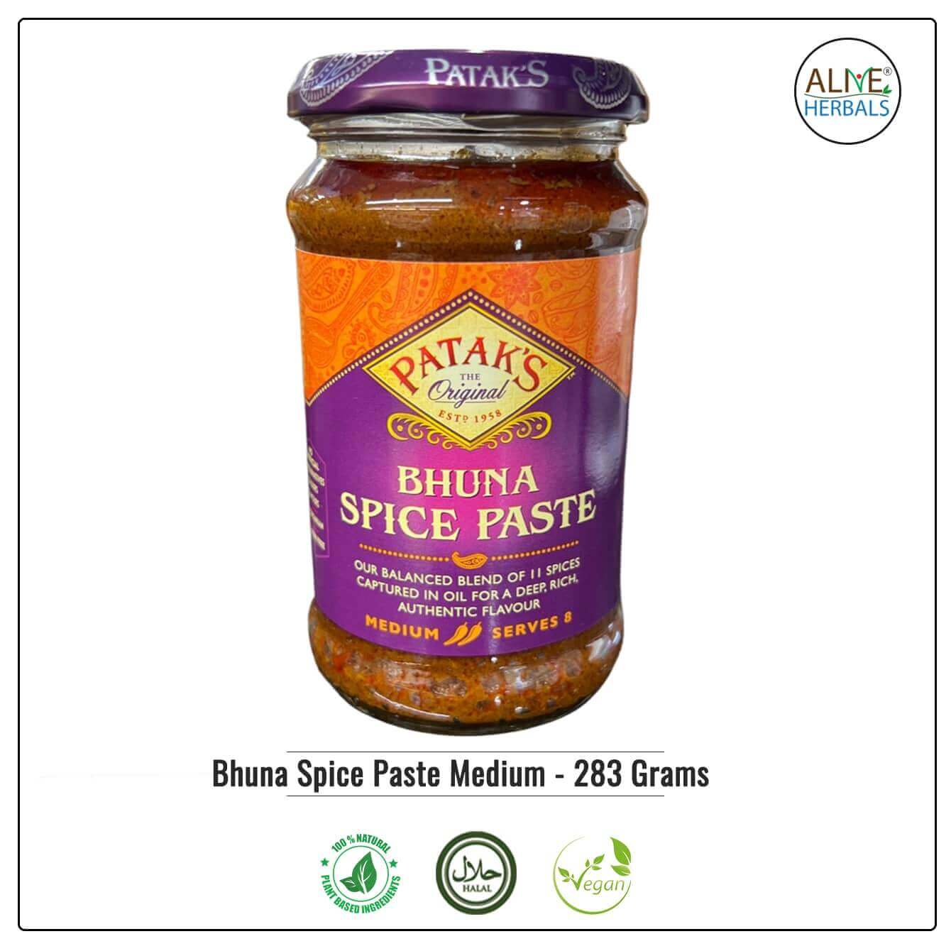 Bhuna Spice Paste Medium - Alive Herbals