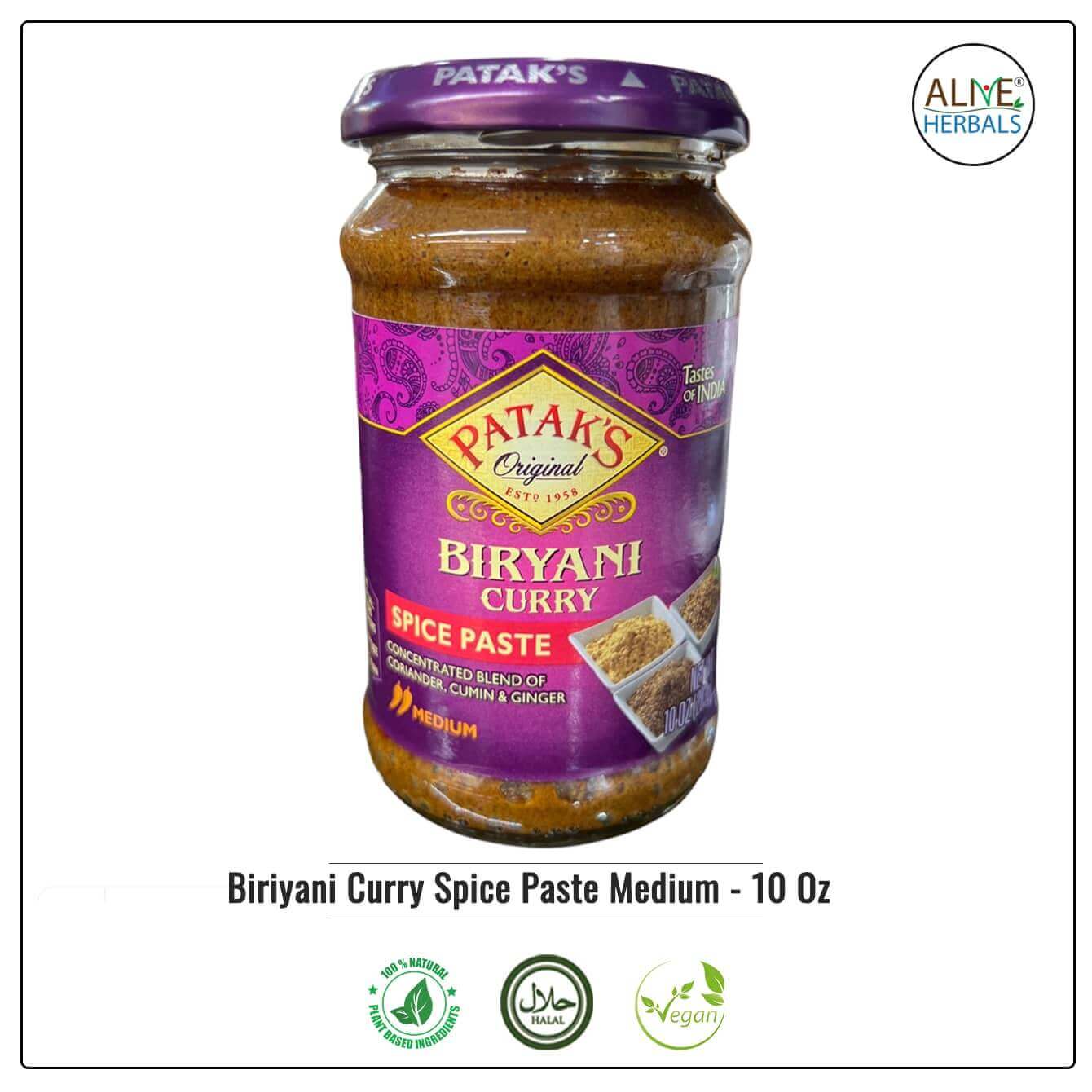 Biriyani Curry Spice Paste Medium  - Alive Herbals