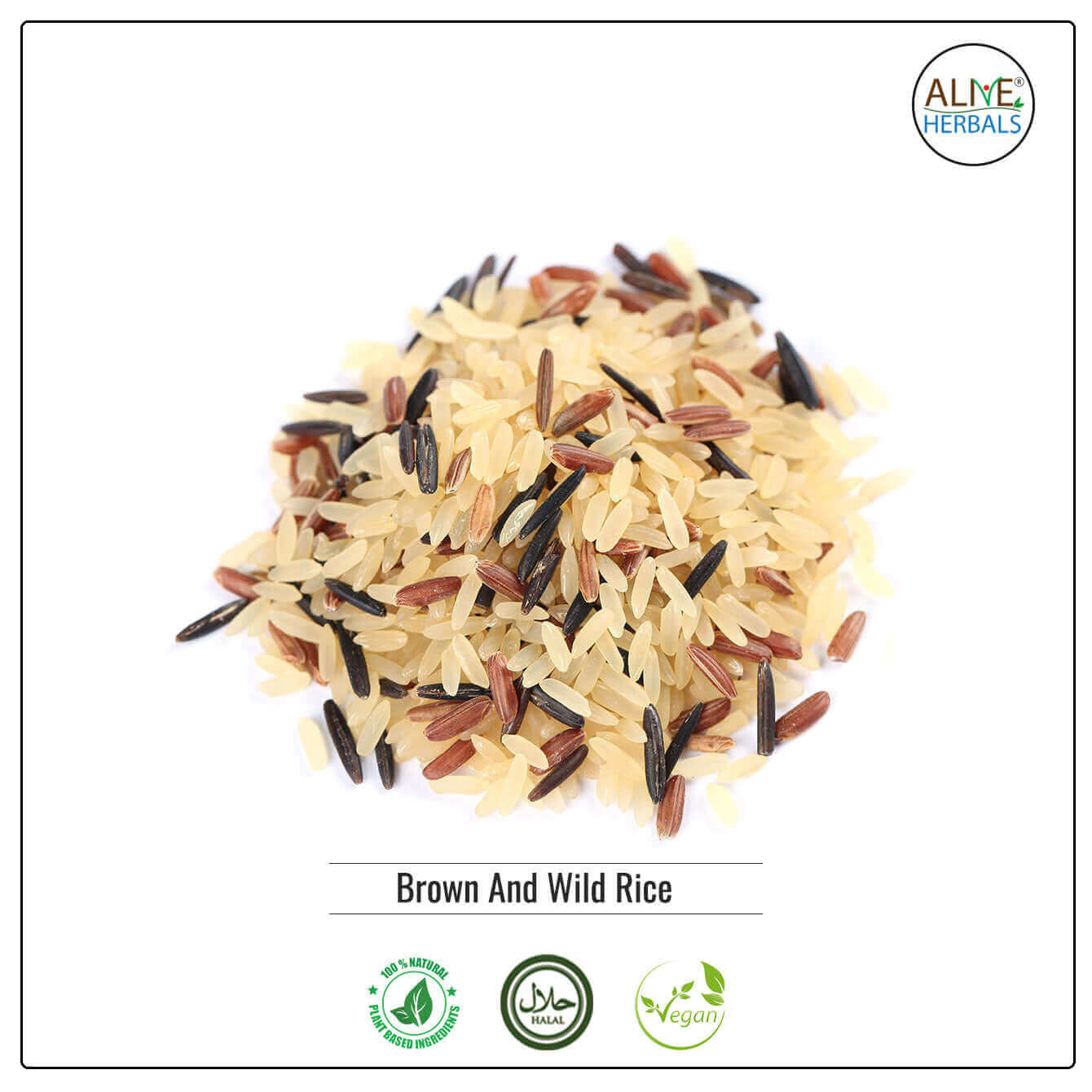Brown And Wild Rice - Shop at Natural Food Store | Alive Herbals.