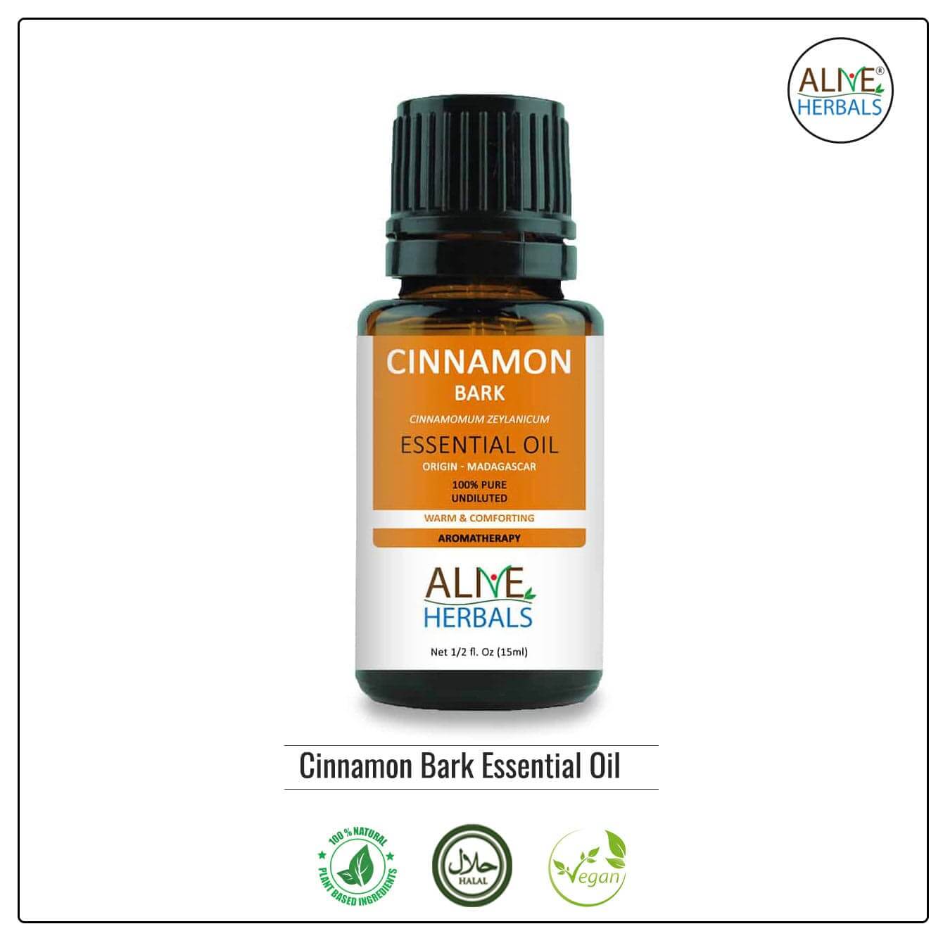 Cinnamon Bark Essential Oil - Buy at Natural Food Store | Alive Herbals.