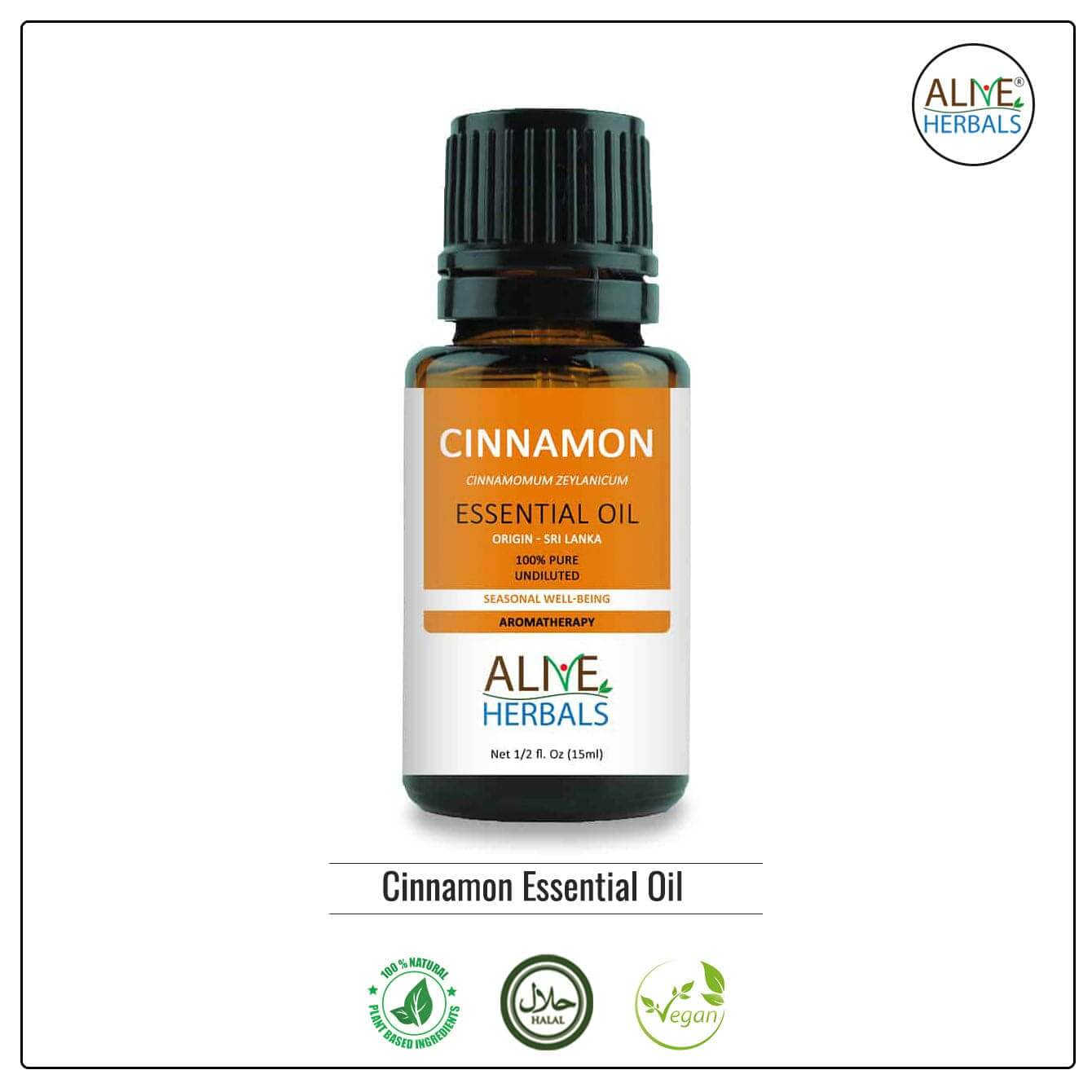 Cinnamon Essential Oil - Buy at Natural Food Store | Alive Herbals.
