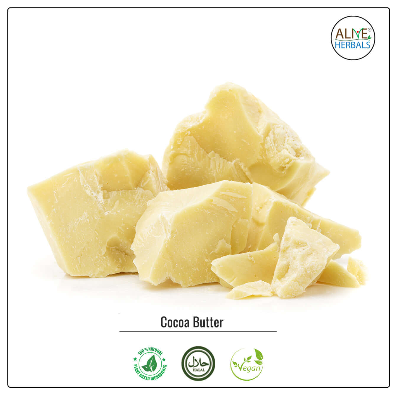 Cocoa Butter - Shop at Natural Food Store | Alive Herbals.