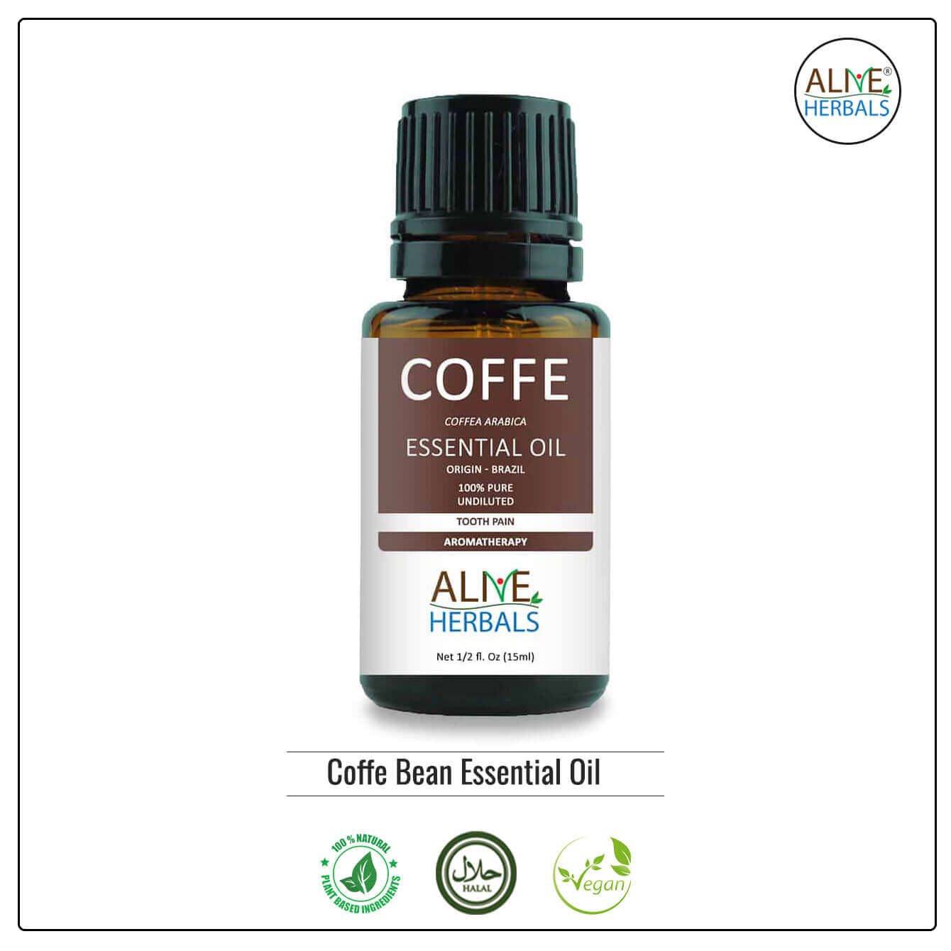 Coffee Bean Essential Oil - Buy at Natural Food Store | Alive Herbals.