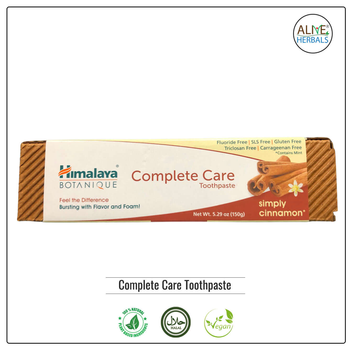 Complete Care Toothpaste - Buy at Natural Food Store | Alive Herbals.