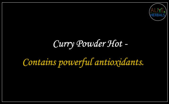 Best Hot Curry Powder - Buy from the Online Spice Store - Alive Herbals, Brooklyn, New York, USA.