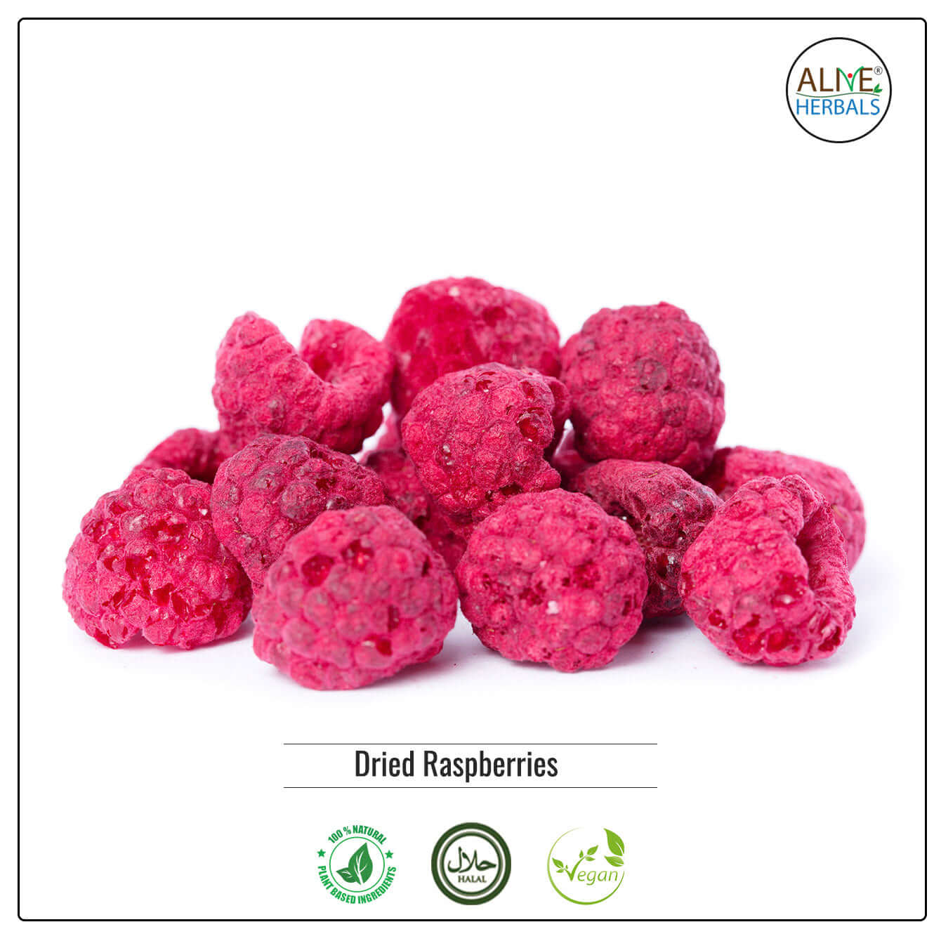 Dried Raspberry - Buy at Natural Food Store | Alive Herbals.