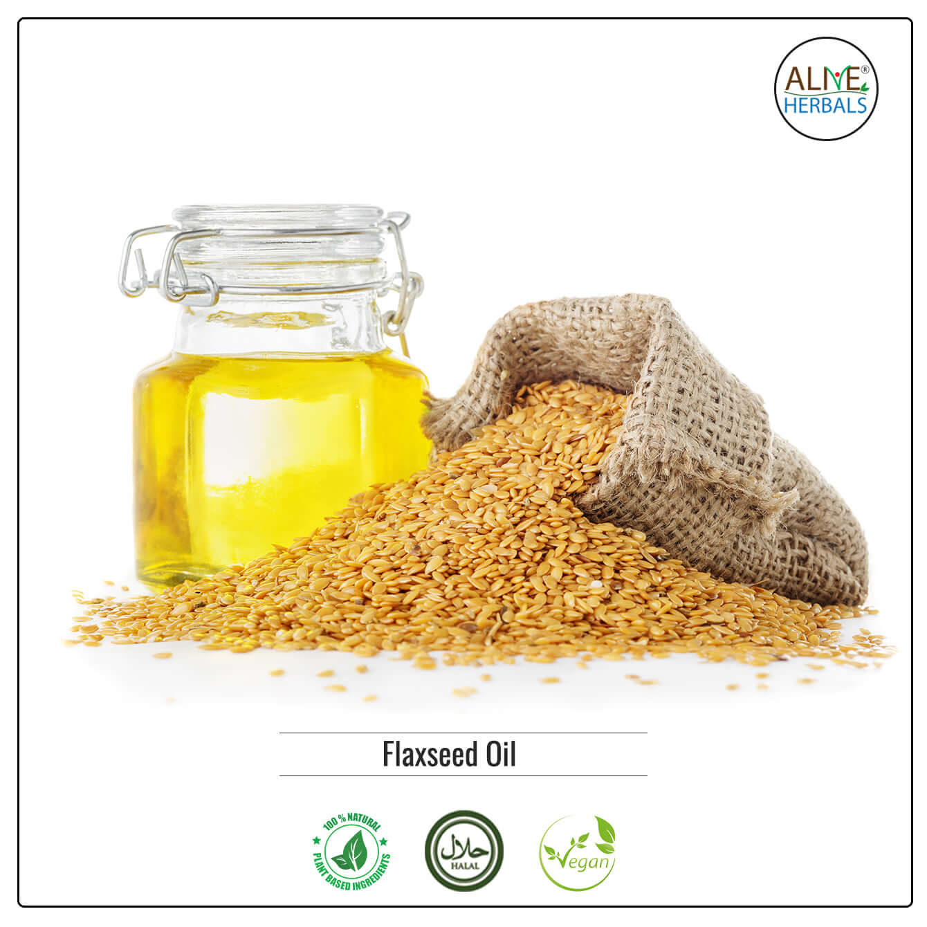 Flaxseed Oil - Shop at Natural Food Store | Alive Herbals.