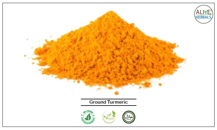 Ground Turmeric - Buy from the natural foods store in the USA - Alive Herbals