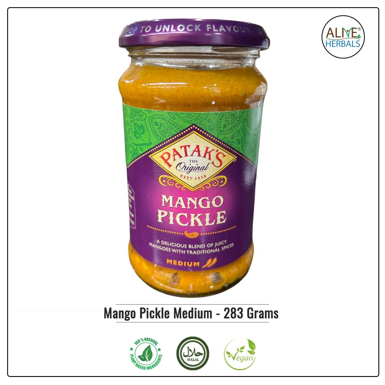 Mango Pickle Medium  - Alive Herbals