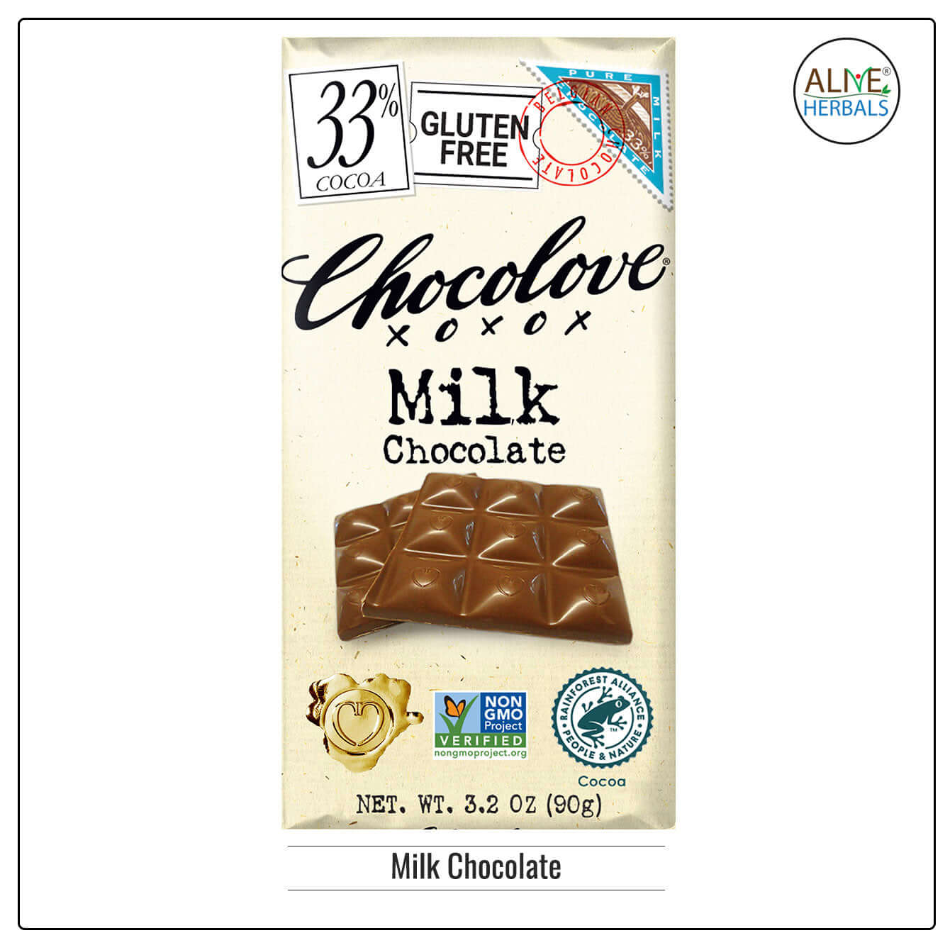 Milk Chocolate - Buy at Natural Food Store | Alive Herbals.