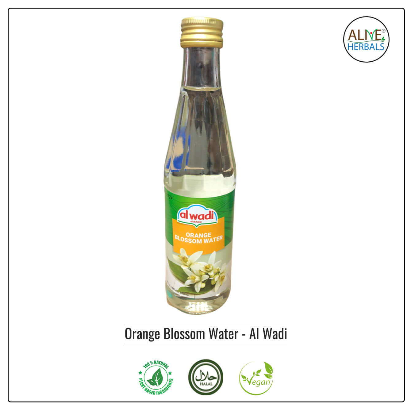 Orange Blossom Water (AL - WADI) - Buy at Natural Food Store | Alive Herbals.