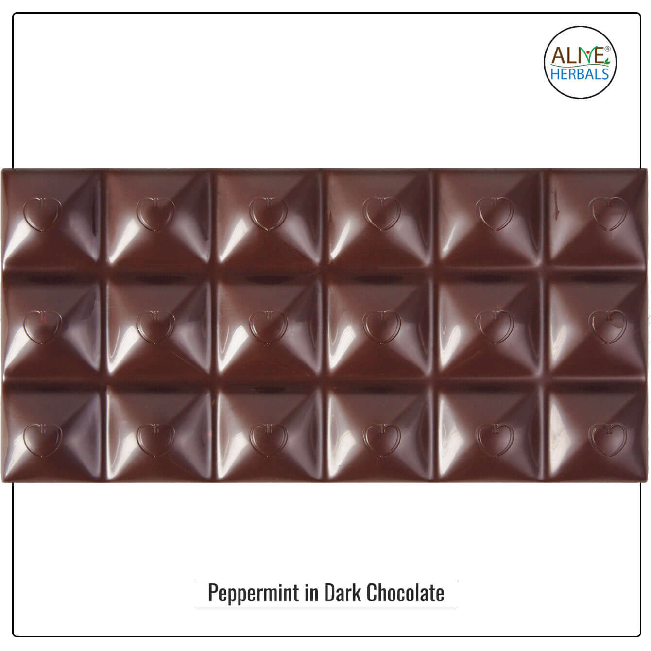 PEPPERMINT IN DARK CHOCOLATE - Buy at Natural Food Store | Alive Herbals.