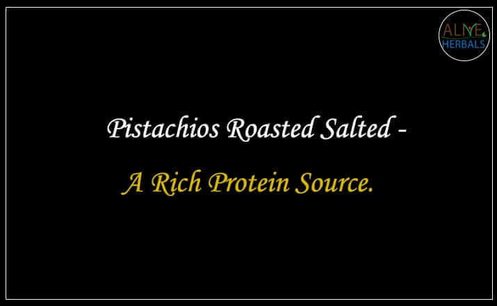 Salted Roasted Pistachios - Buy from the dried fruit shop