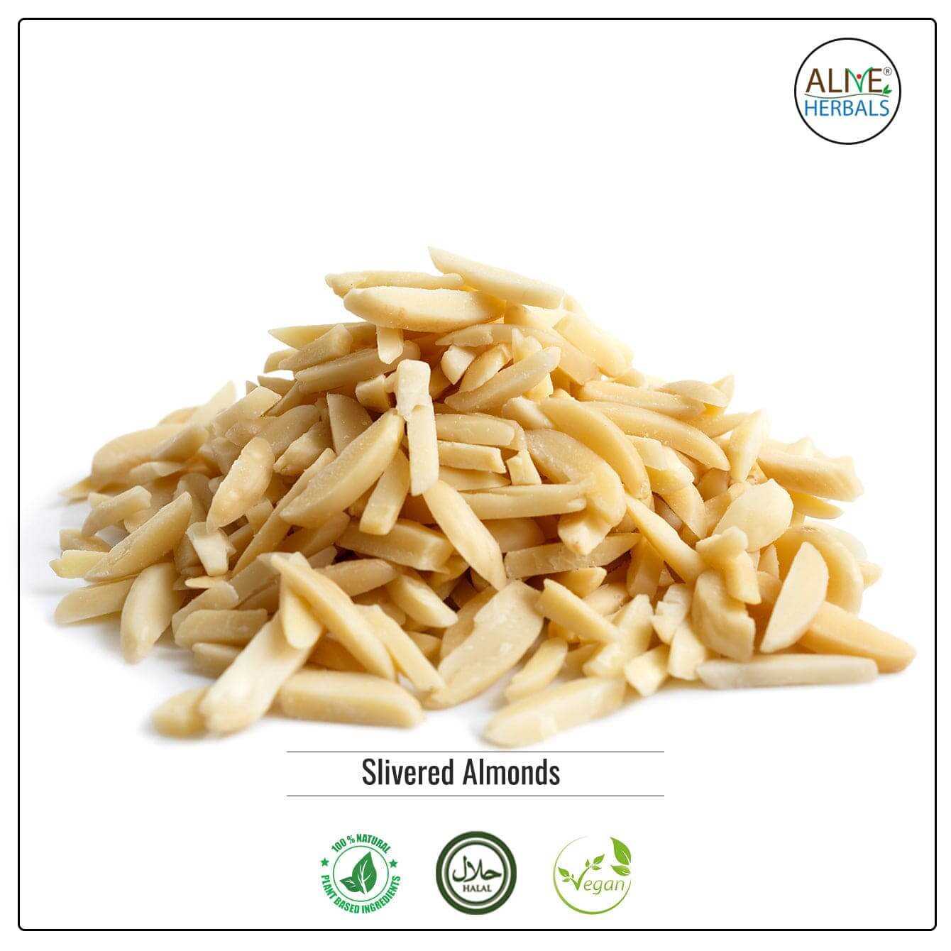 Slivered Almonds -  Buy at the natural food store in the USA | Alive Herbals