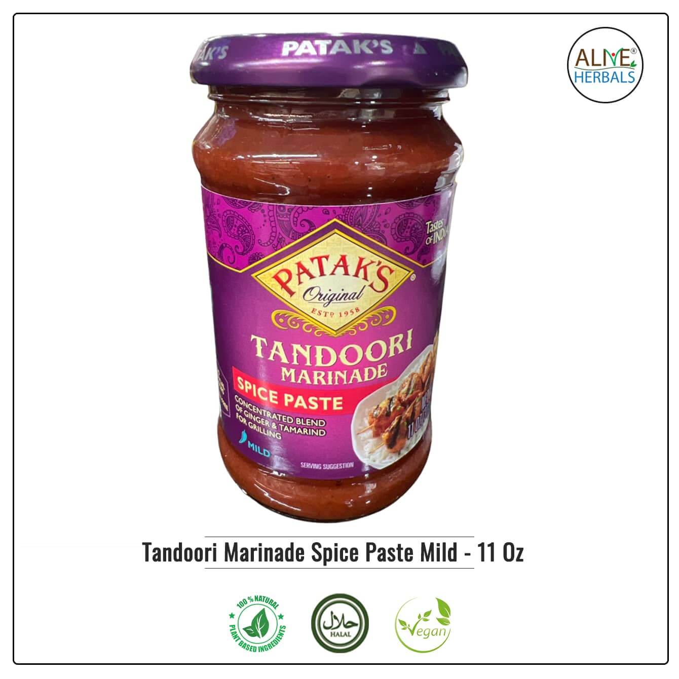 Tandoori Marinade Spice Paste Mild - Alive Herbals
