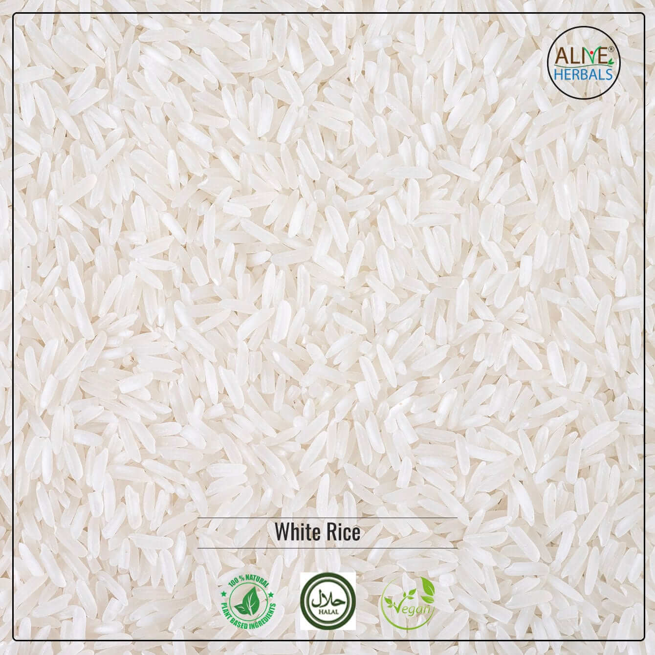 White Rice - Shop at Natural Food Store | Alive Herbals.